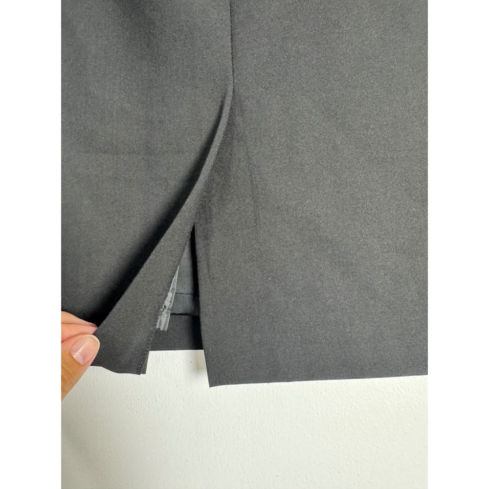 Professional Calvin Klein Womens 14P Pencil Skirt Blk Stretch Career Knee Length - Picture 4 of 12